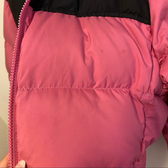 The North Face Womens Nuptse Pink and Black 700 Puffer - Picture 13 of 16